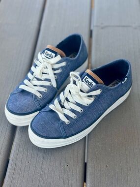 Keds Chambray Blue Canvas Low-Top Sneakers US 5.5 / EU 35.5
